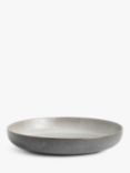 John Lewis Reactive Glaze Stoneware Pasta Bowl, 23.3cm, Natural
