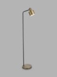Bay Lighting Giles Floor Lamp, Antique Brass/Black