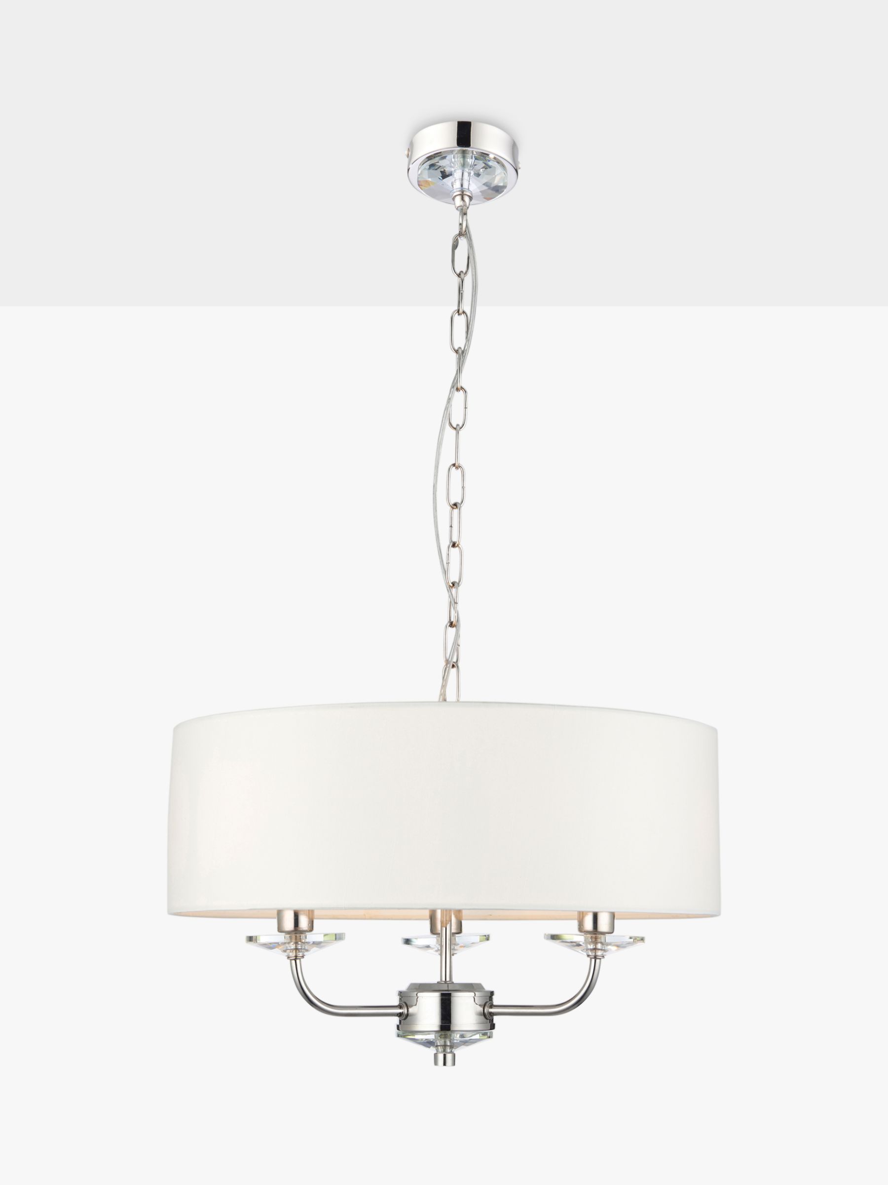 Photo of Bay lighting hailey 3 arm ceiling light silver