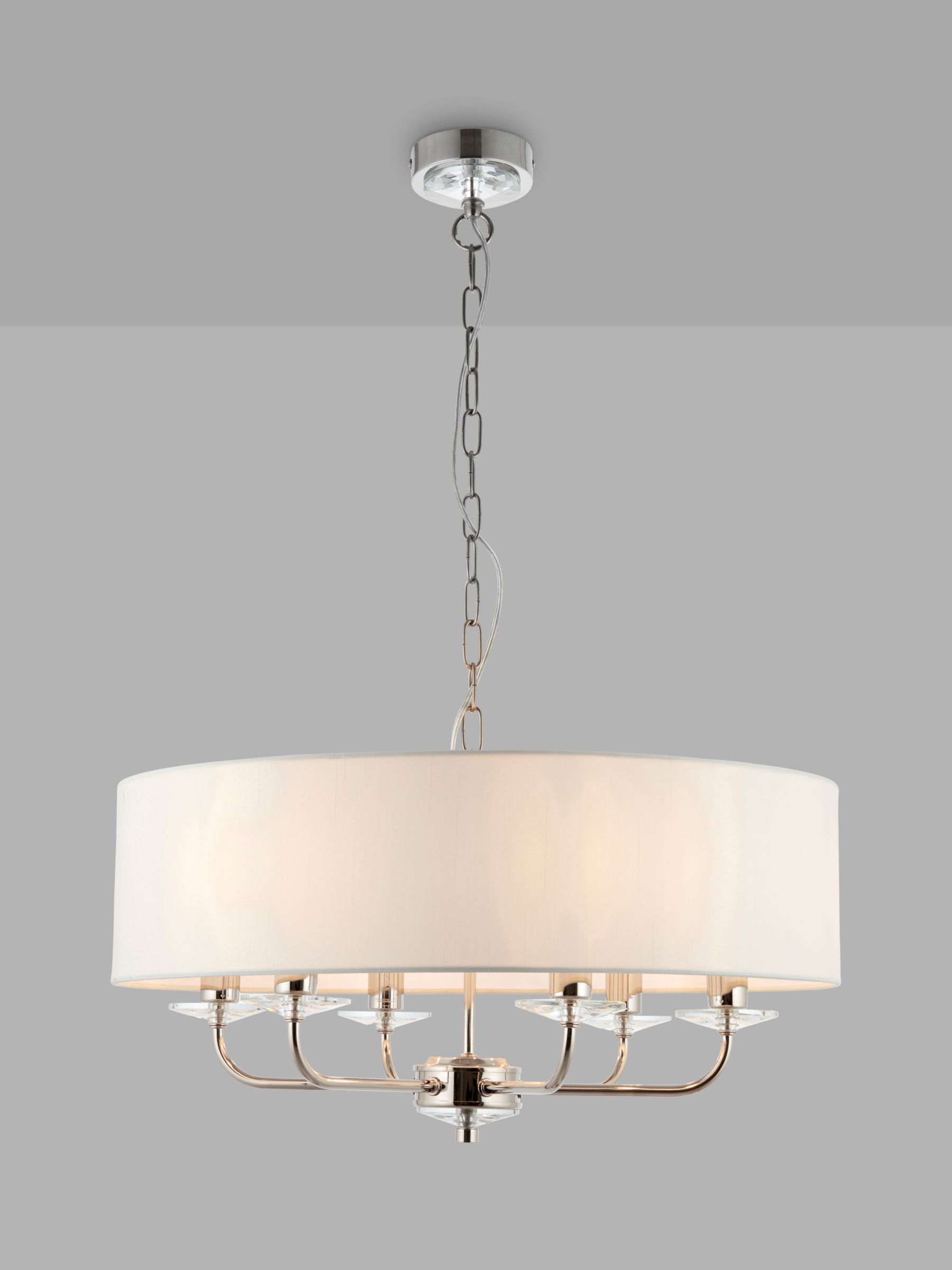 Photo of Bay lighting hailey 6 arm ceiling light silver