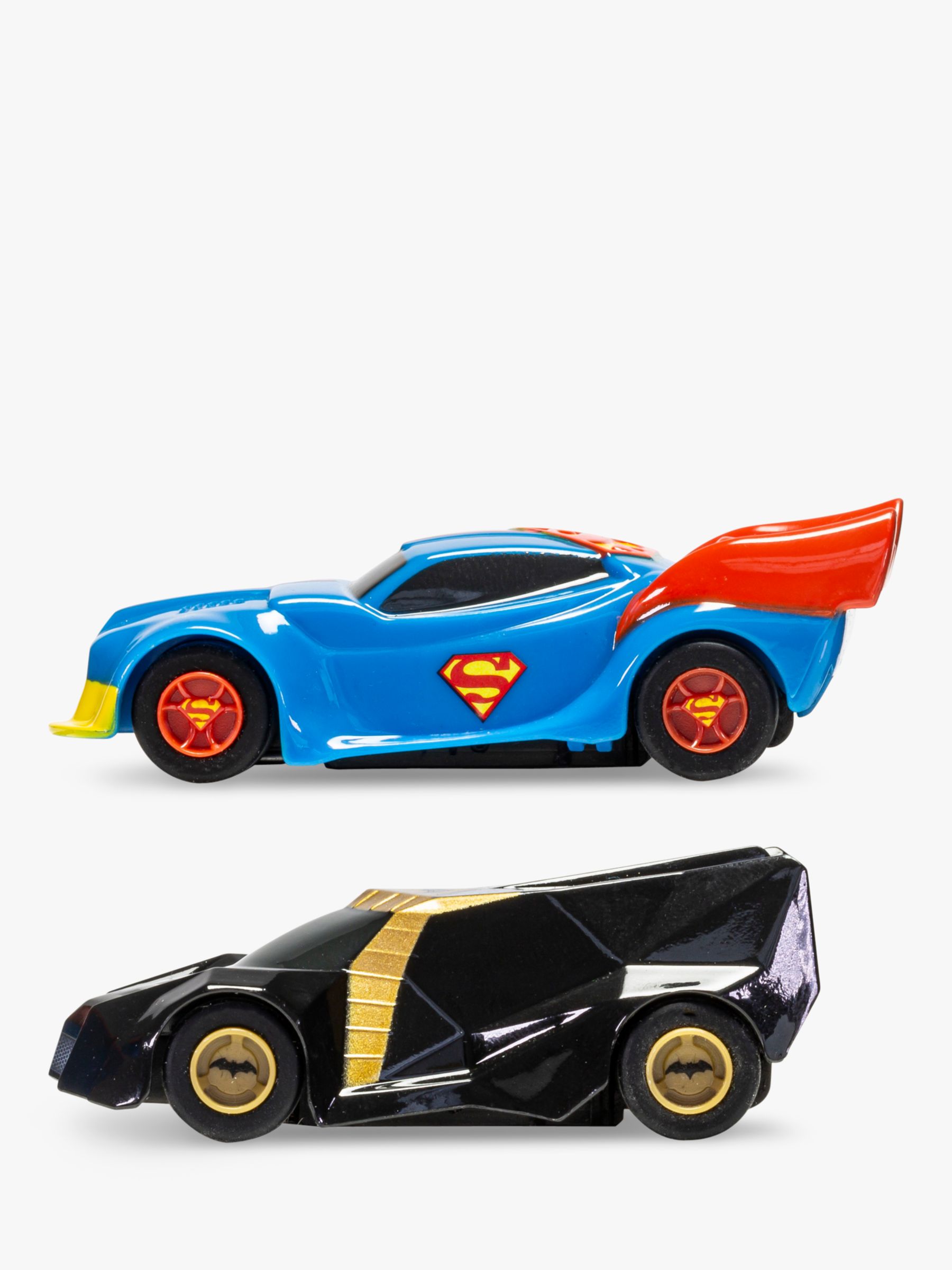Scalextric G1151 Justice League Batman vs Superman Batt Powerd 1/64 Slot Car Set 