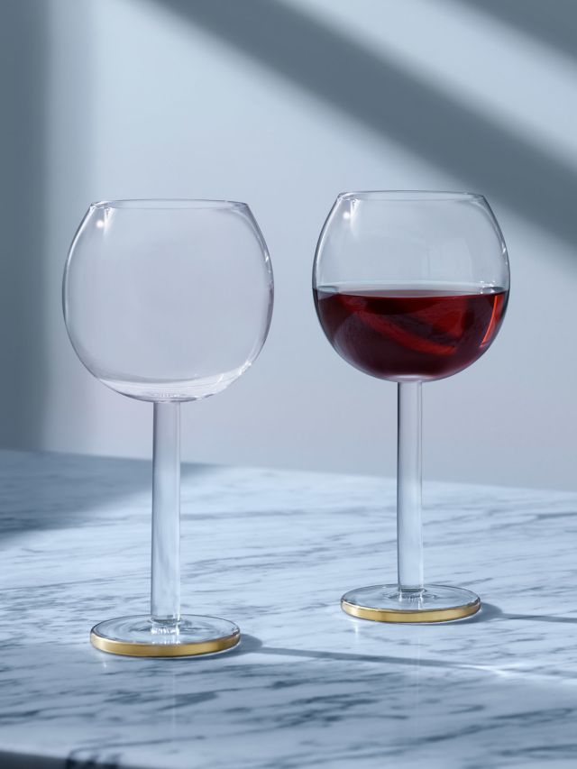 LSA Wine Red Wine Goblet, Set of 2 - Clear