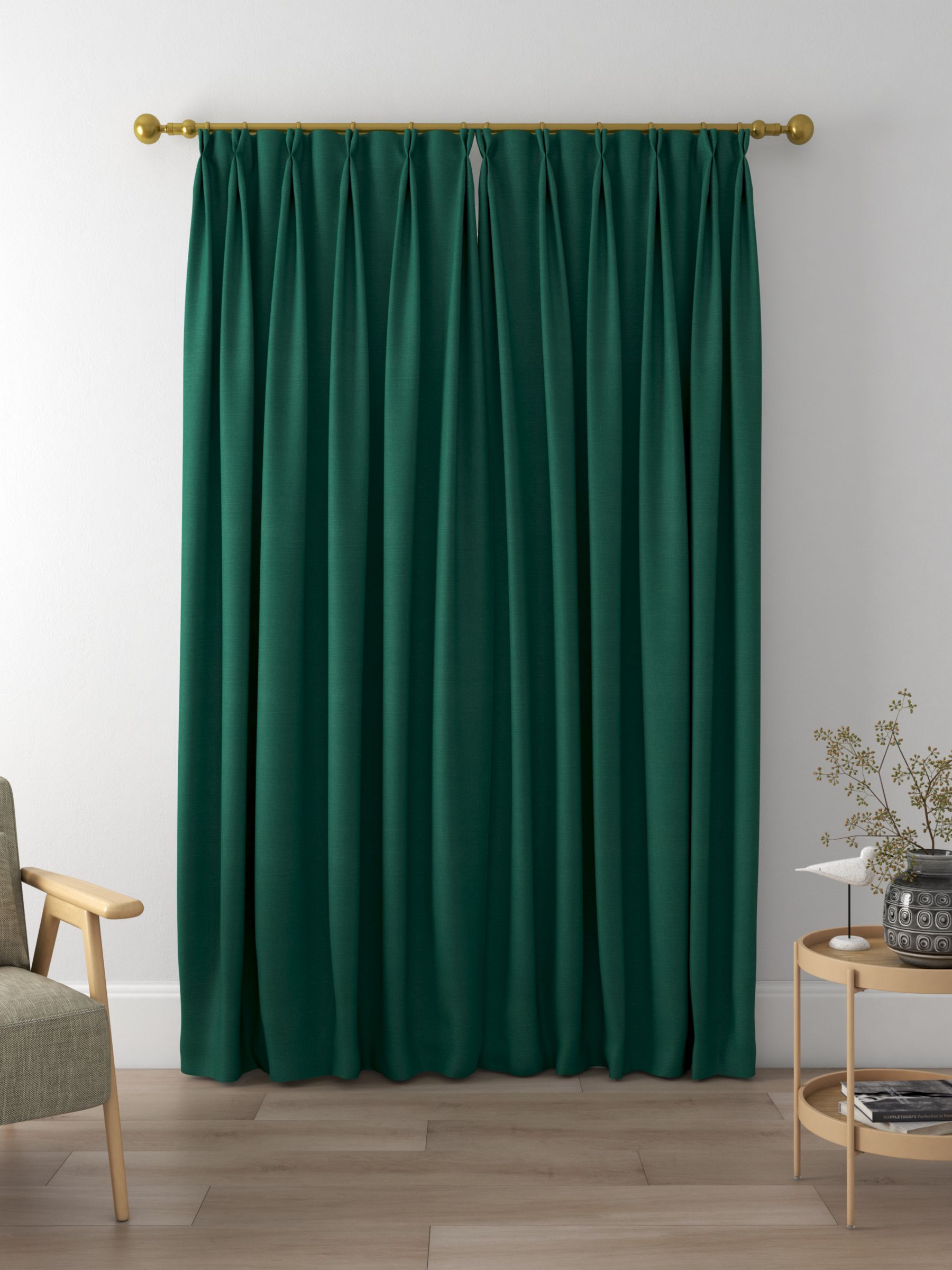 Sanderson Tuscany II Made to Measure Curtains, Fern