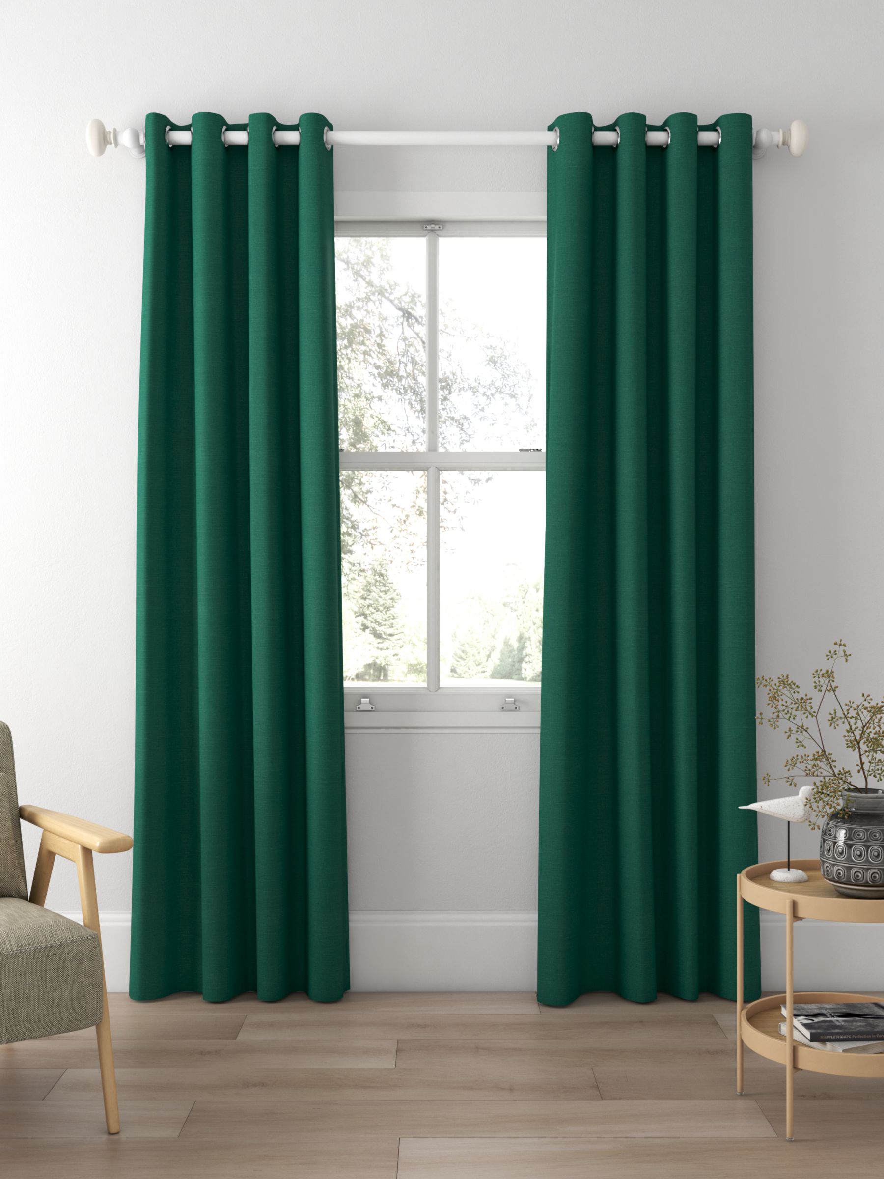 Sanderson Tuscany II Made to Measure Curtains, Fern