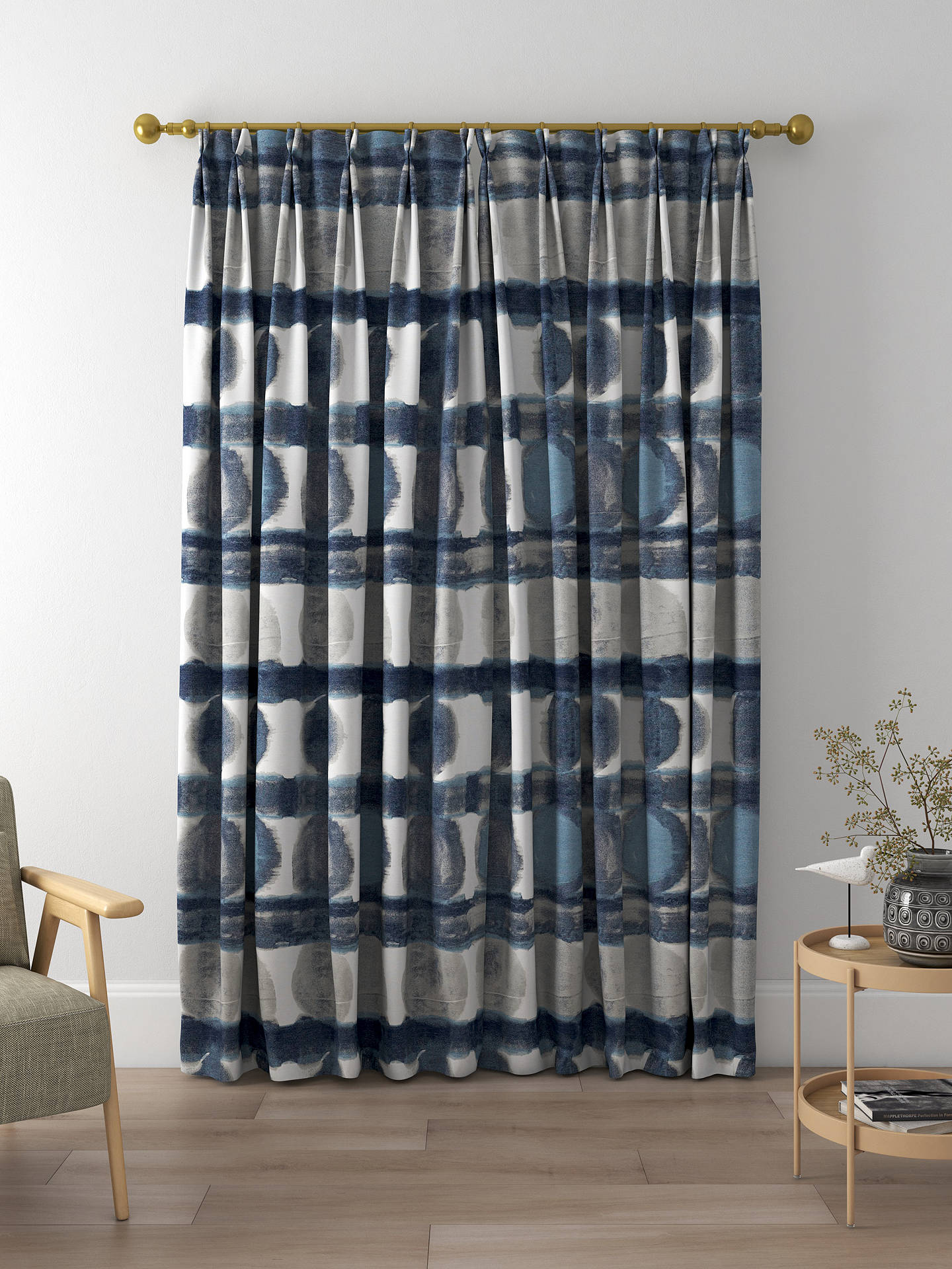 Harlequin Delphis Made to Measure Curtains, Ink