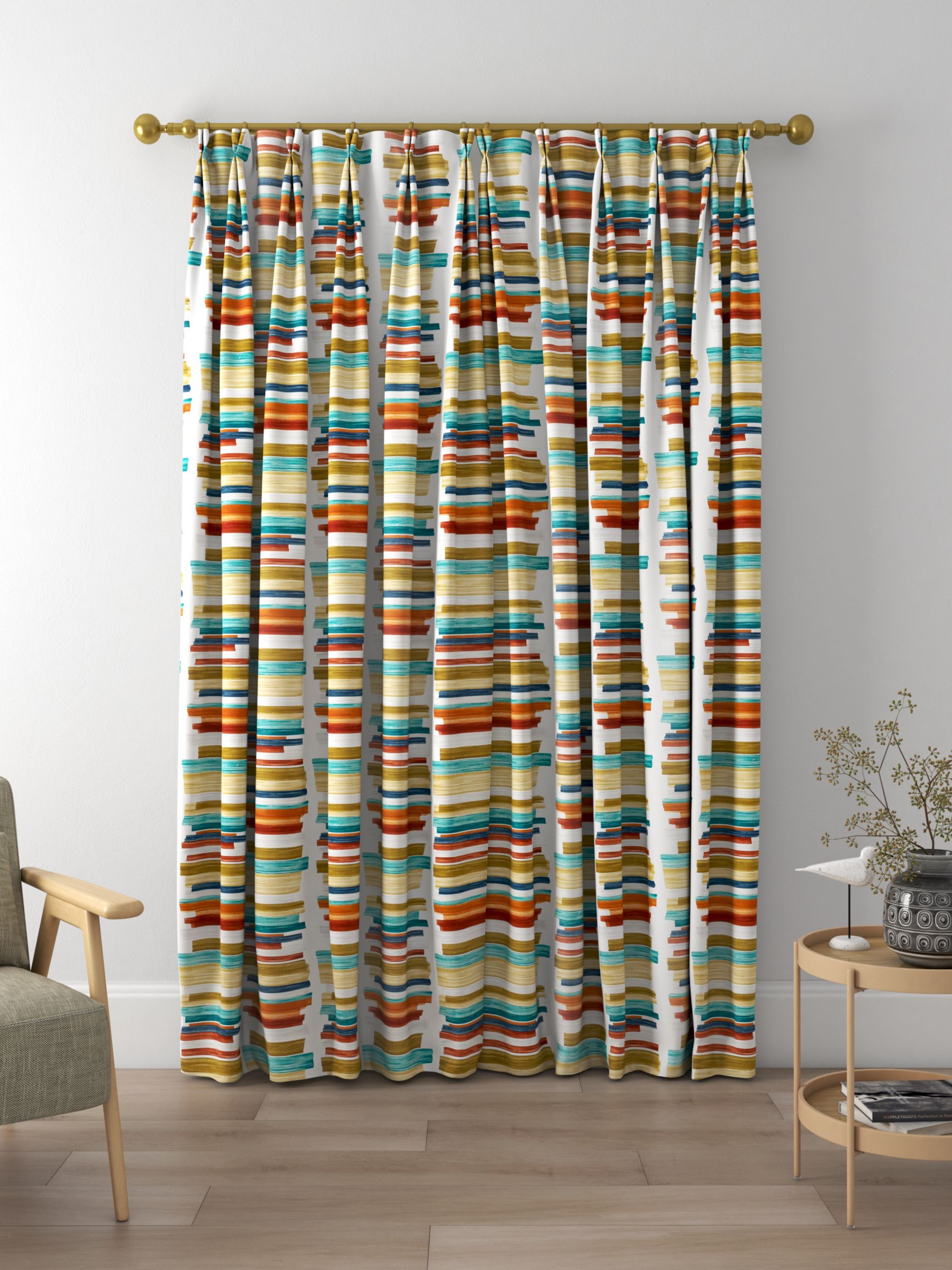 Harlequin Calcine Made to Measure Curtains, Paprika