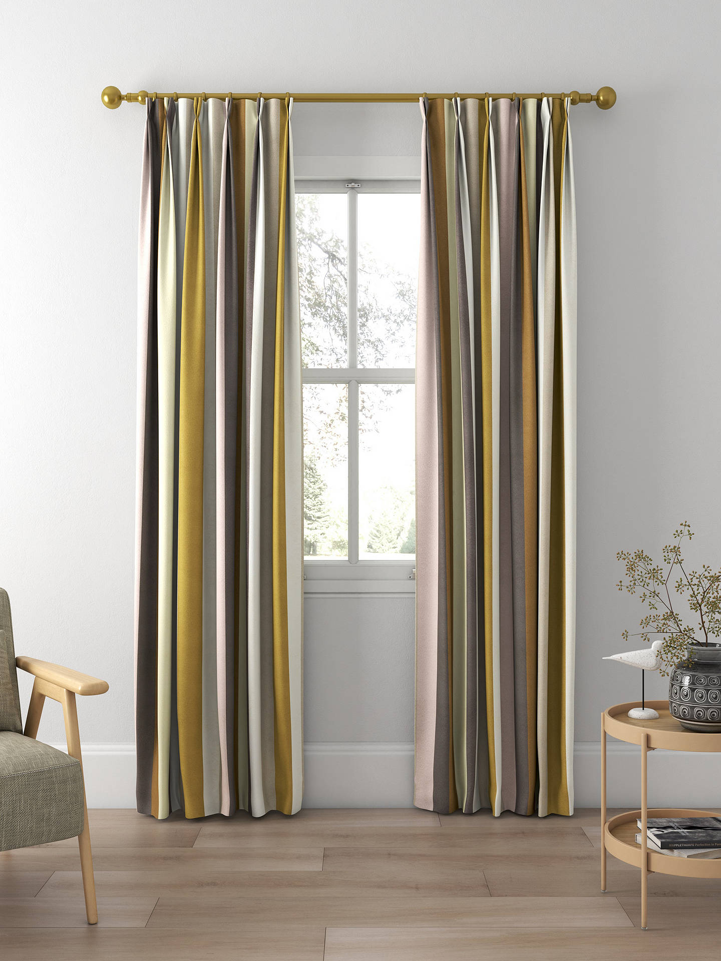 Designers Guild Saarika Made to Measure Curtains, Mink