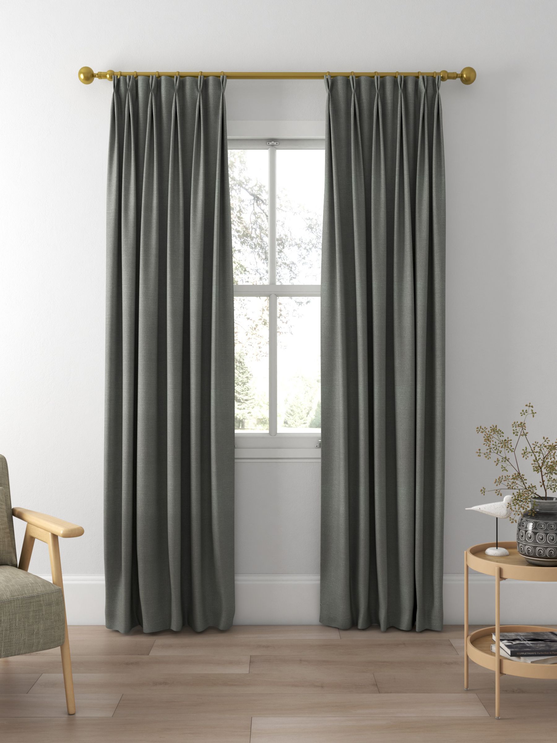 Sanderson Tuscany II Made to Measure Curtains, Mercury