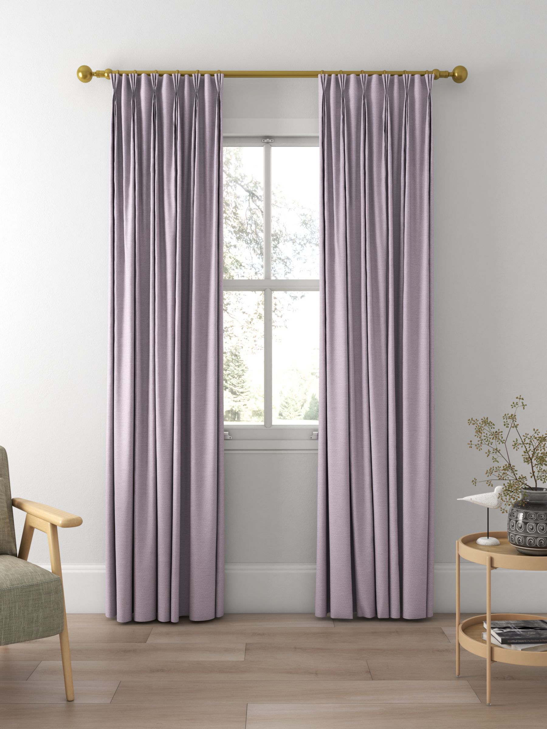 Designers Guild Pampas Made to Measure Curtains, Shell