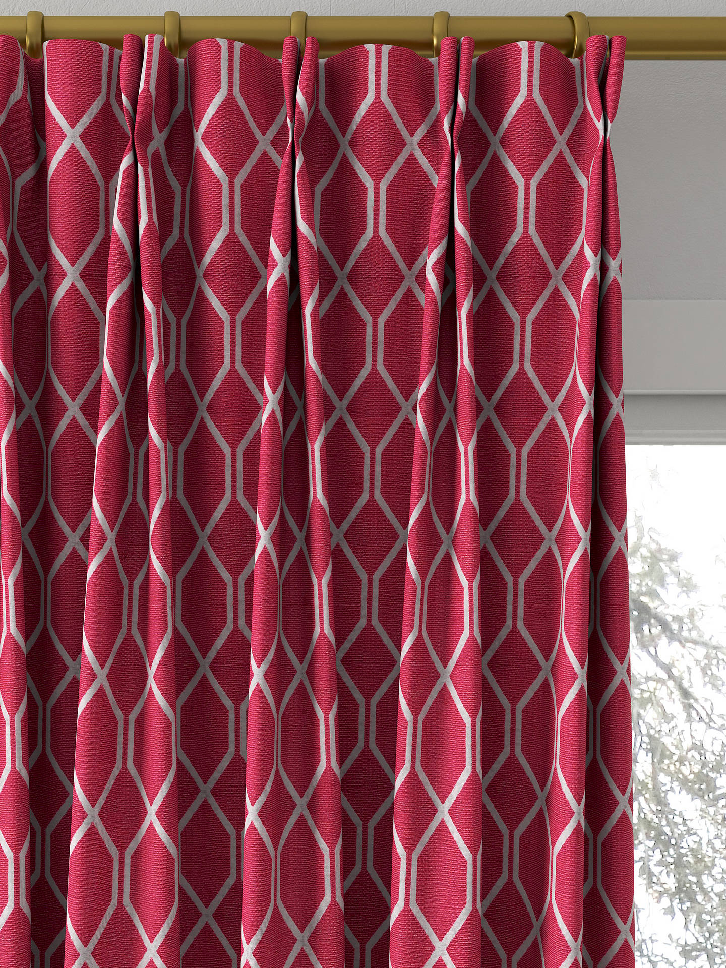 Sanderson Botanic	Furnishing Fabric Made to Measure Curtains, Rhodera
