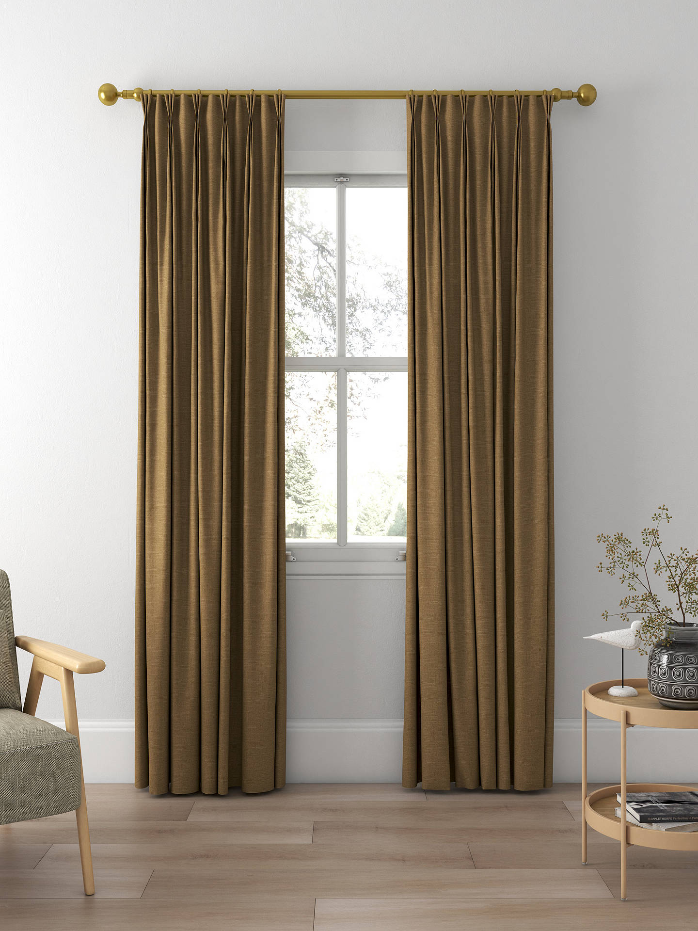 Sanderson Tuscany II Made to Measure Curtains, Hay