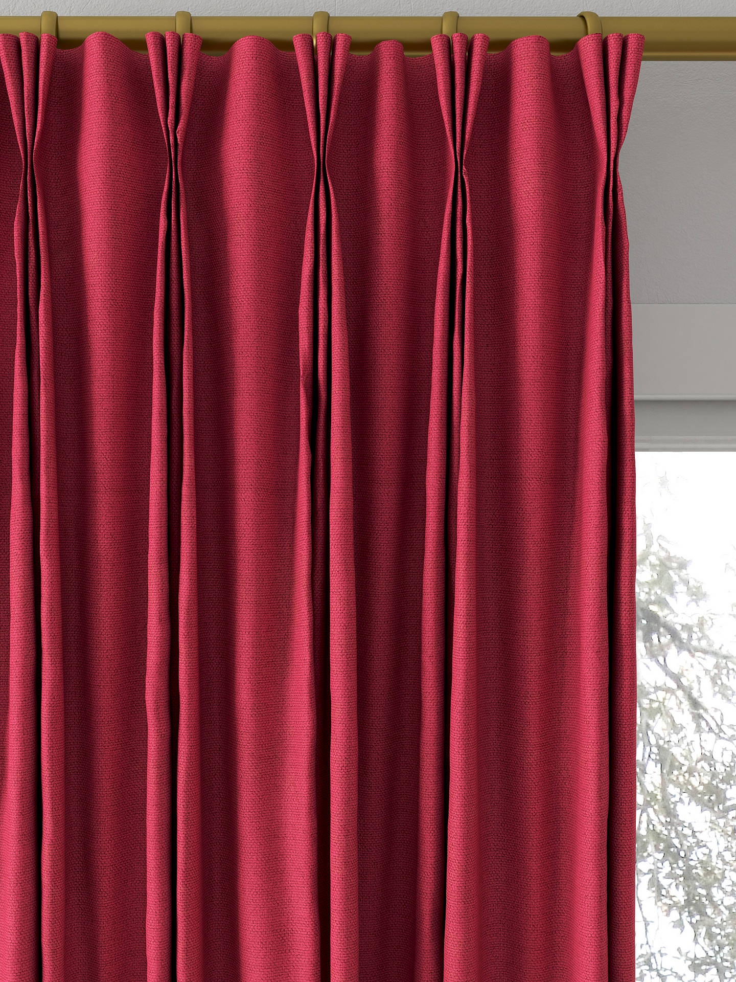 Designers Guild Madrid Made to Measure Curtains, Raspberry