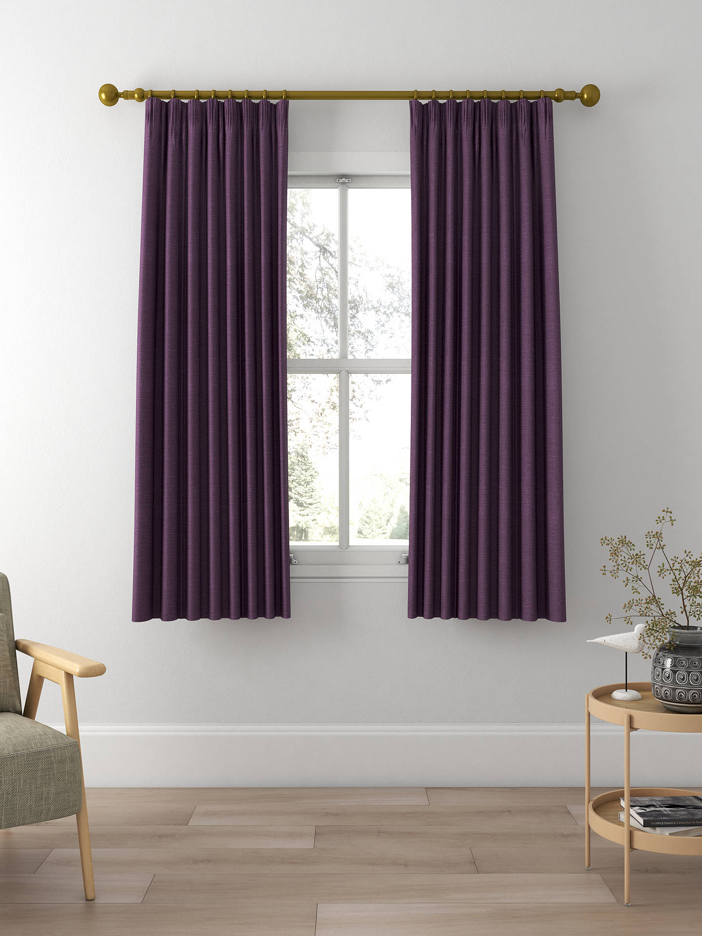 Sanderson Tuscany II Made to Measure Curtains, Thistle