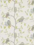 Harlequin Little Owls Made to Measure Curtains or Roman Blind, Kiwi