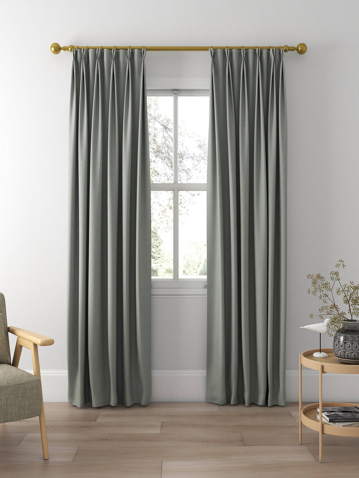 Sanderson Tuscany II Made to Measure Curtains, Wren Feather