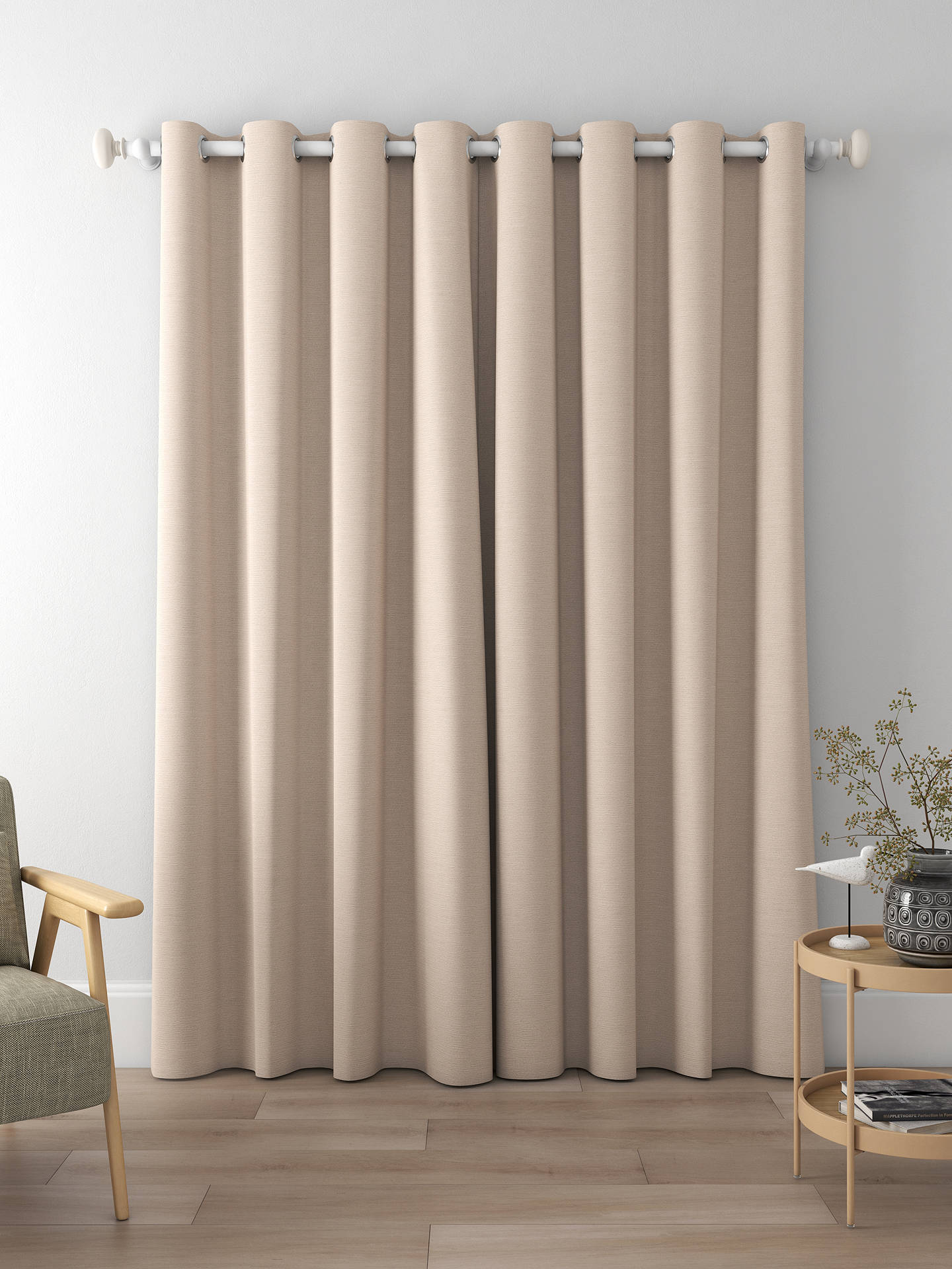 Designers Guild Pampas Made to Measure Curtains, Biscuit