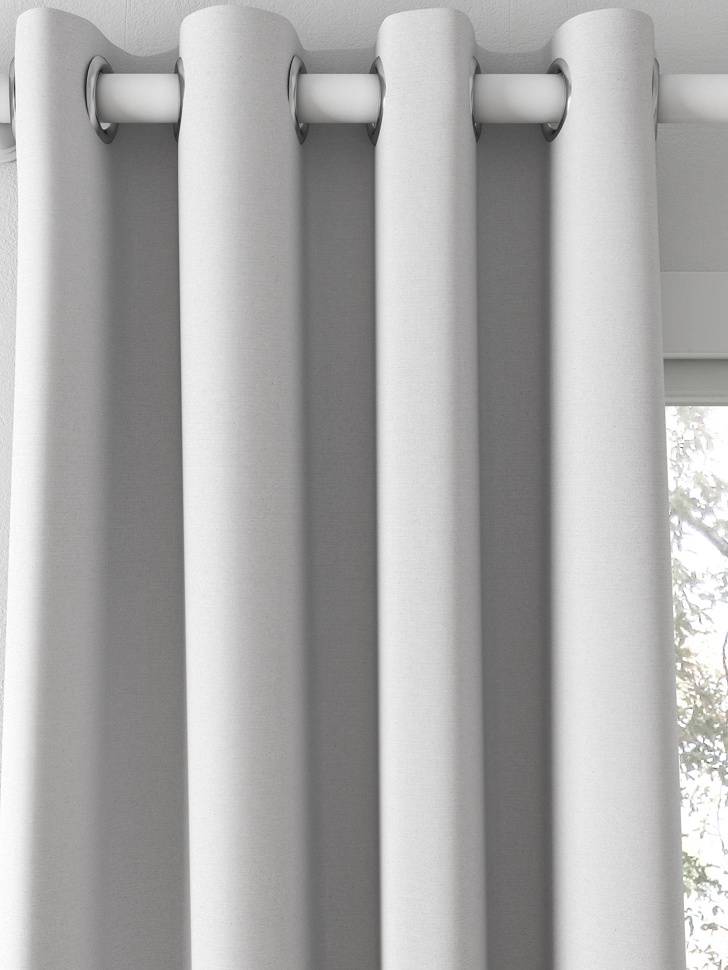 Designers Guild Madrid Made to Measure Curtains, Aluminium