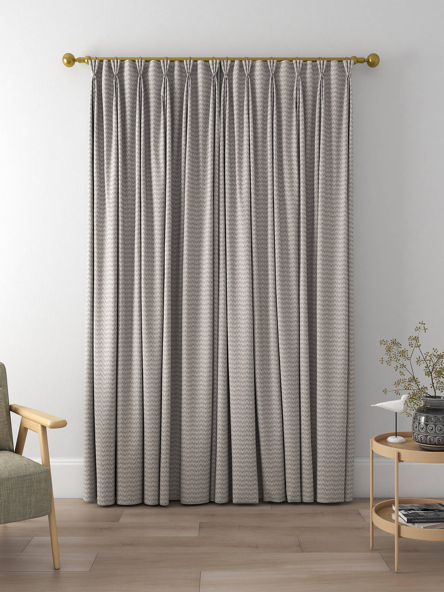 Sanderson Herring Made to Measure Curtains, Gull