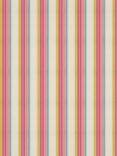 Harlequin Helter Skelter Stripe Made to Measure Curtains and Roman Blind, Cherry/Blossom