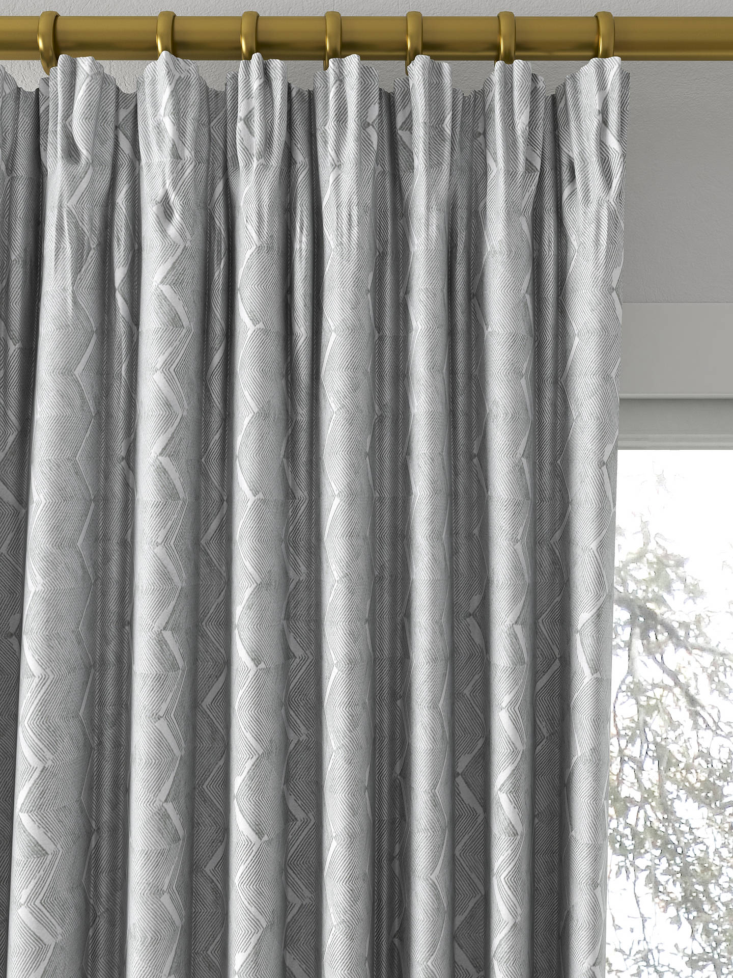 Harlequin Tanabe Made to Measure Curtains, Silver