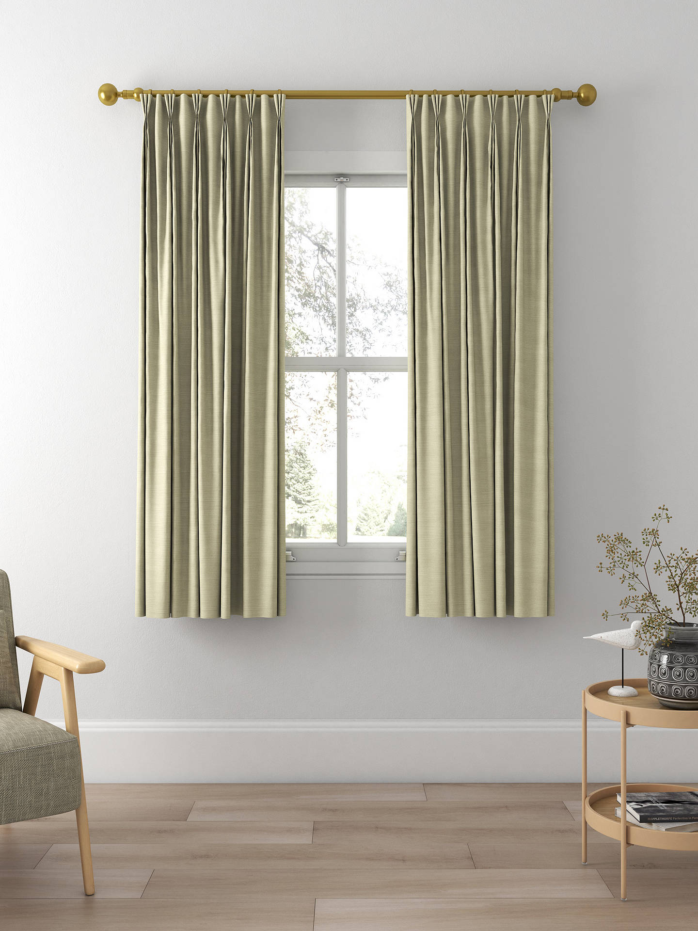Designers Guild Pampas Made to Measure Curtains, Linen