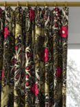 Morris & Co. Seaweed Made to Measure Curtains or Roman Blind, Ebony/Poppy