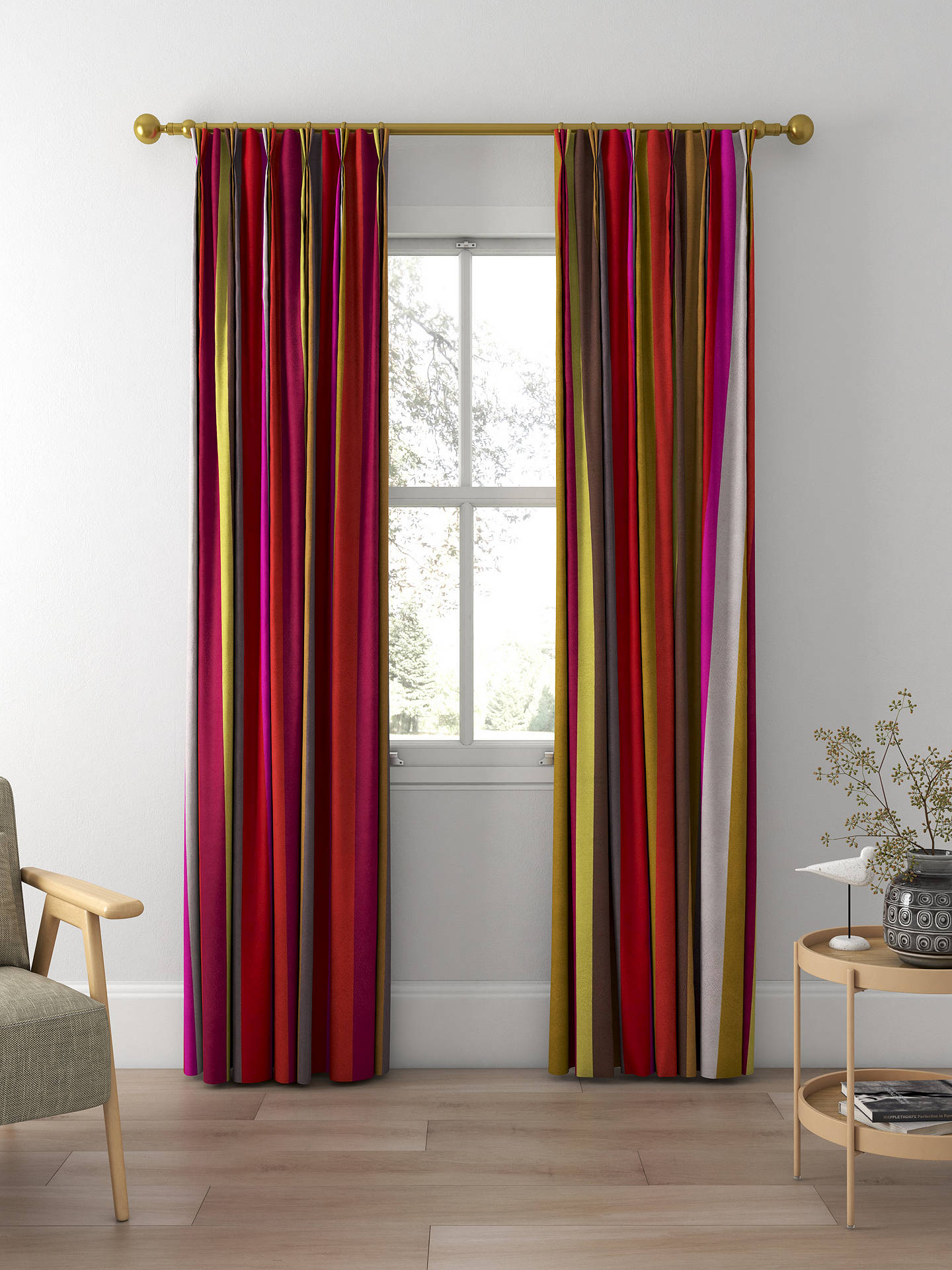 Designers Guild Saarika Made to Measure Curtains, Berry