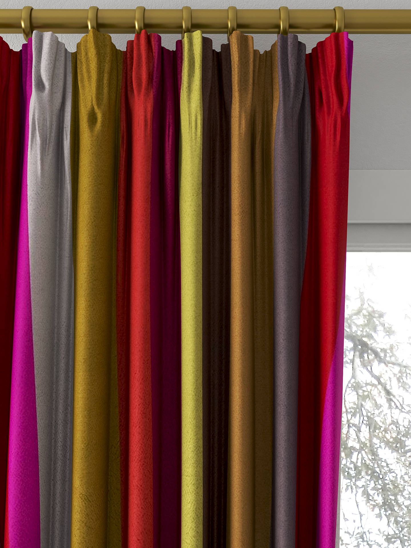 Designers Guild Saarika Made to Measure Curtains, Berry