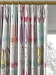 Harlequin World At Your Feet Made to Measure Curtains or Roman Blind, Pebble/Blossom/Sky