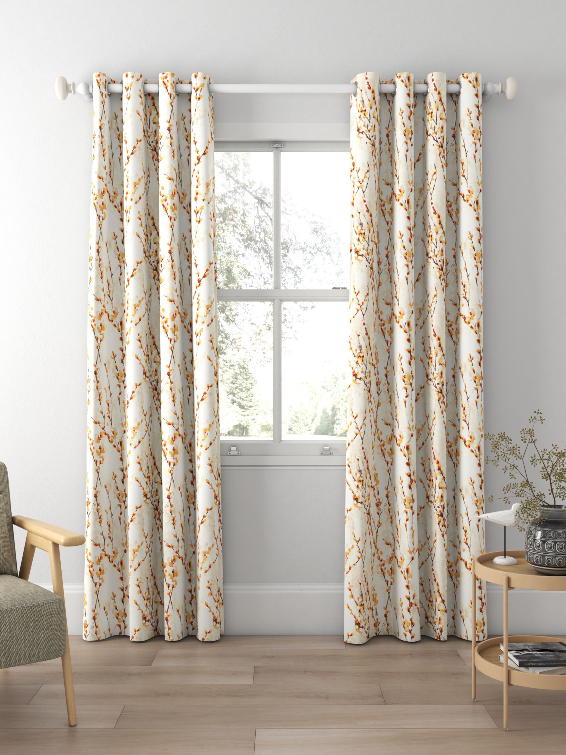 Harlequin Salice Made to Measure Curtains, Tangerine