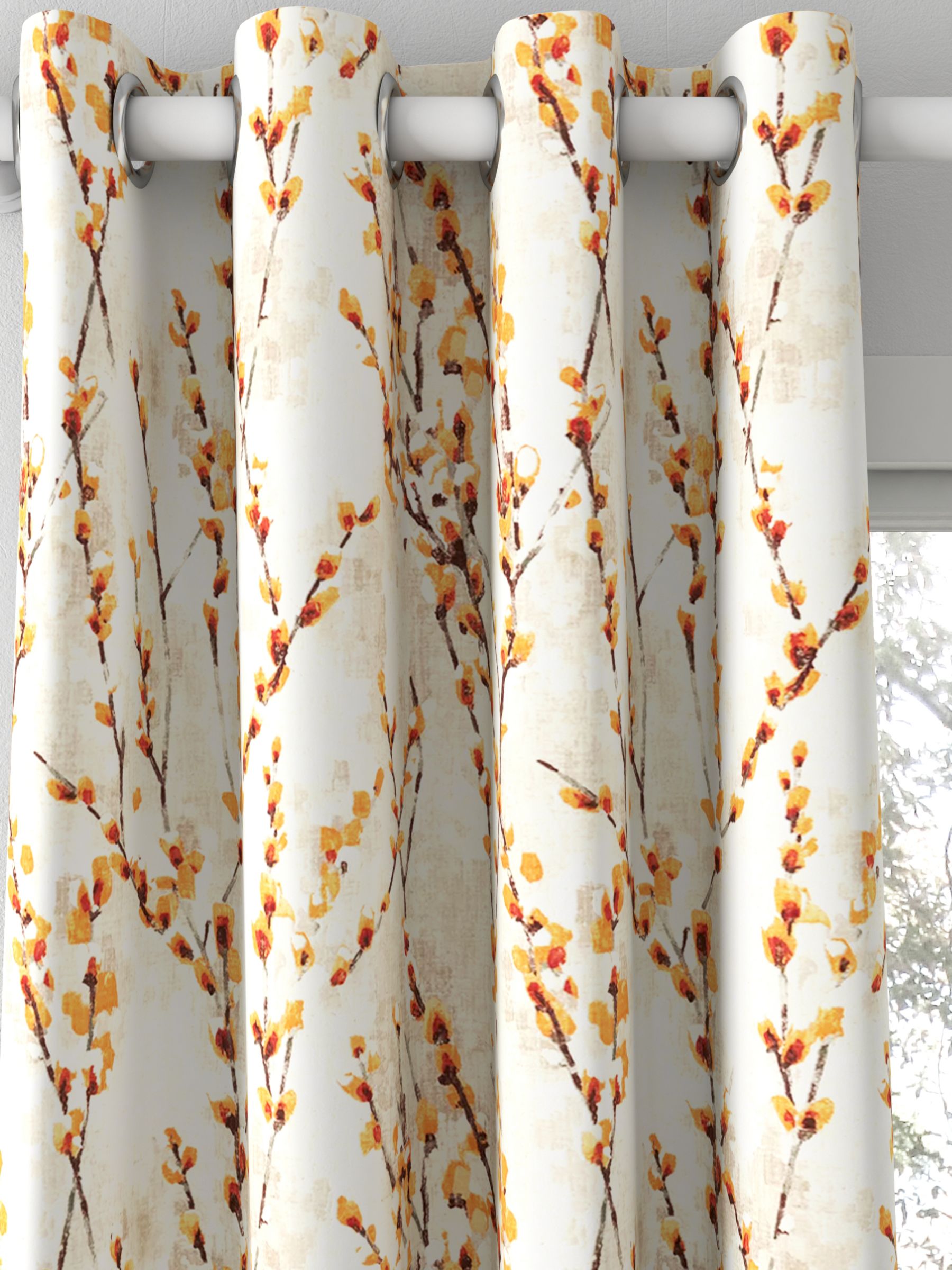 Harlequin Salice Made to Measure Curtains, Tangerine