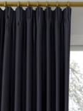 Designers Guild Pampas Made to Measure Curtains or Roman Blind, Noir