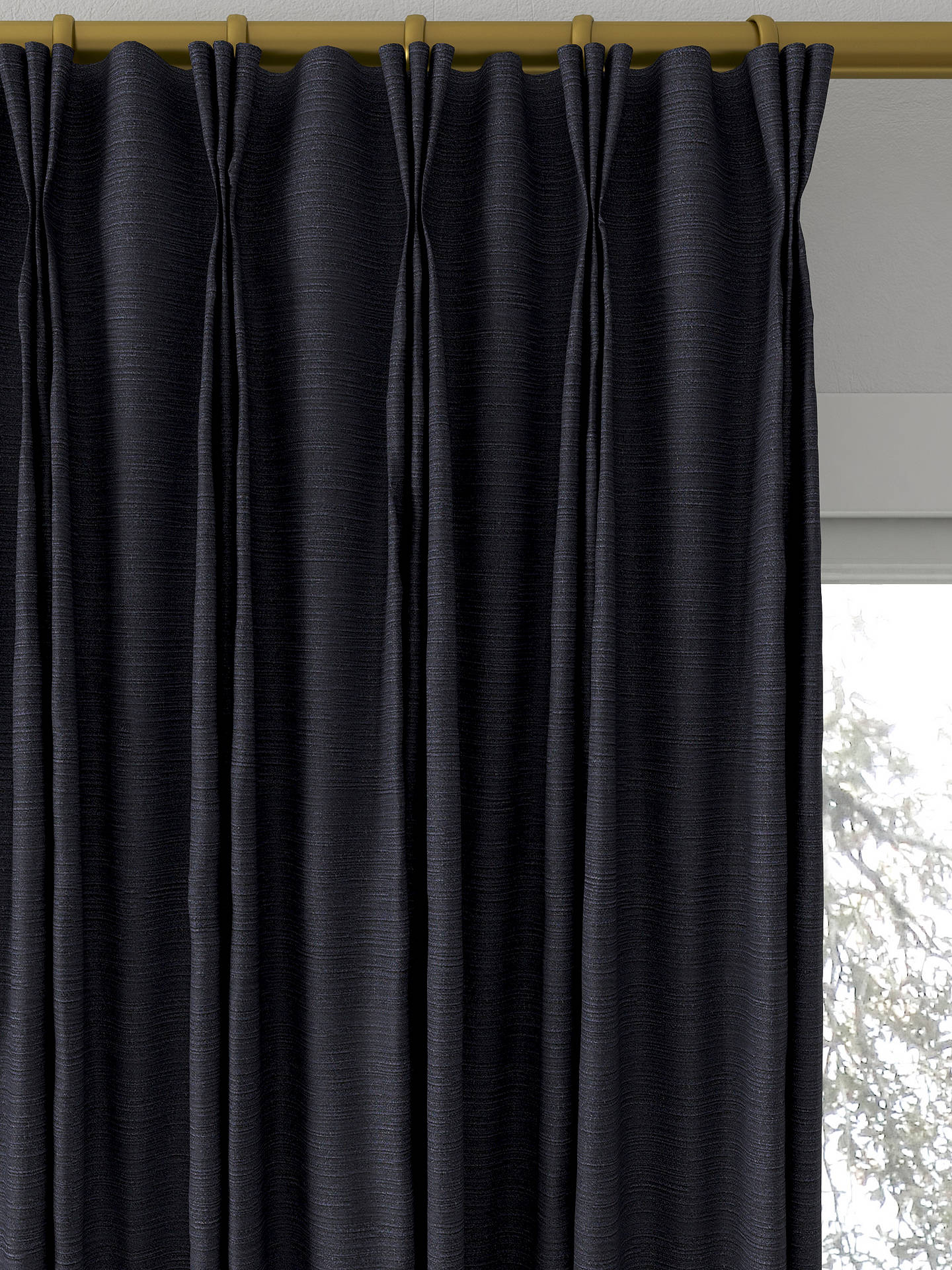 Designers Guild Pampas Made to Measure Curtains, Noir