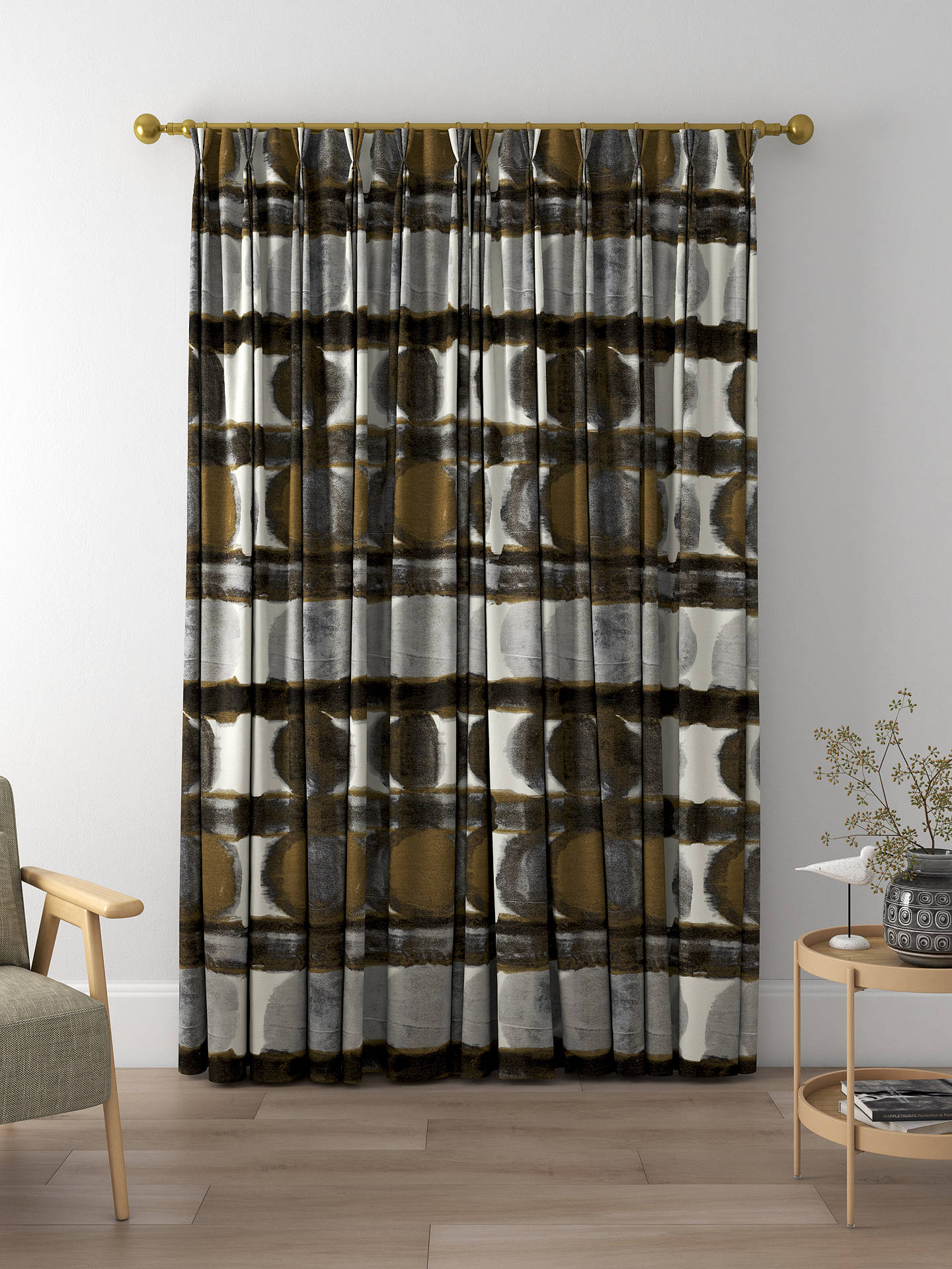 Harlequin Delphis Made to Measure Curtains, Charcoal