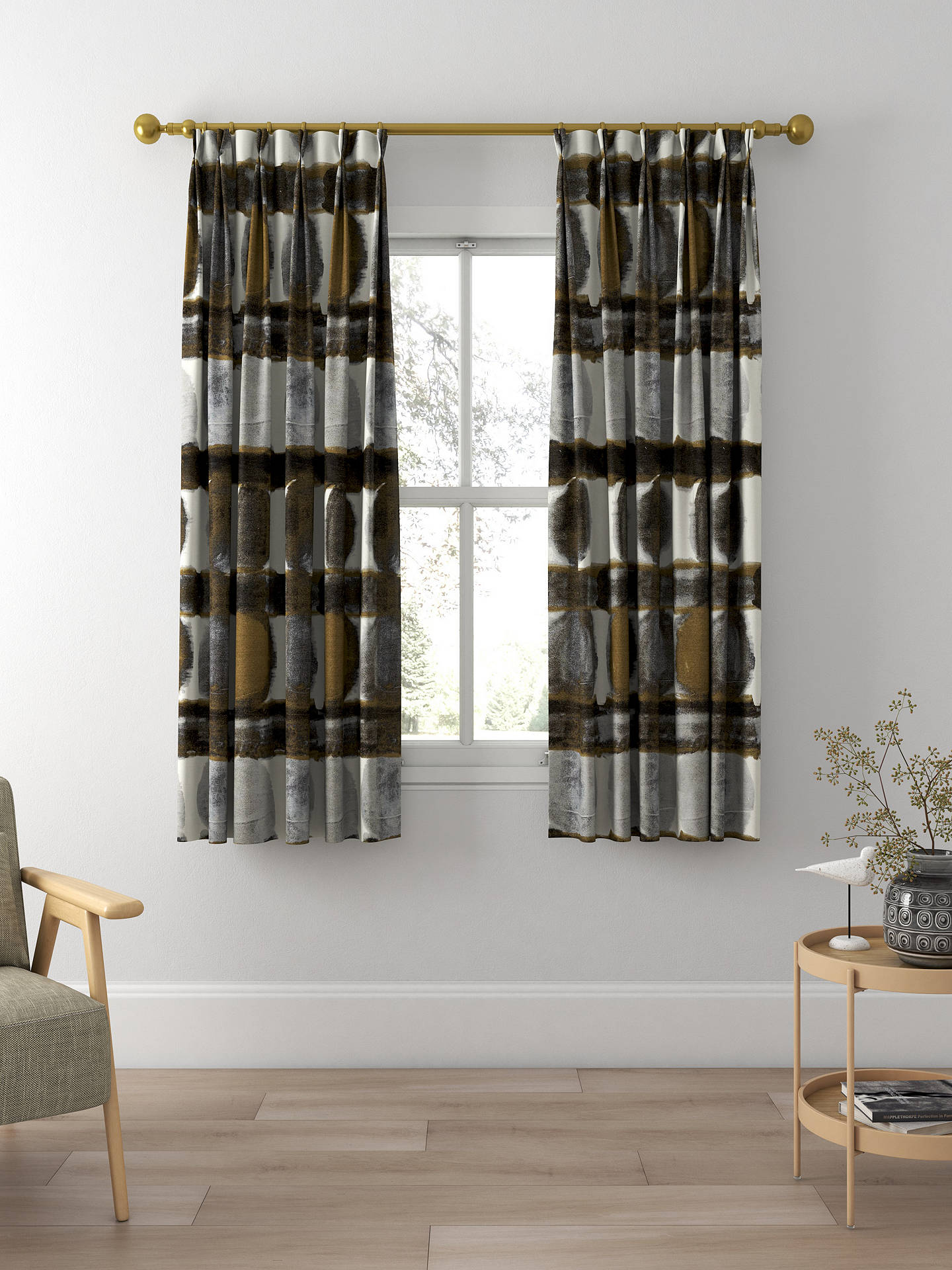 Harlequin Delphis Made to Measure Curtains, Charcoal