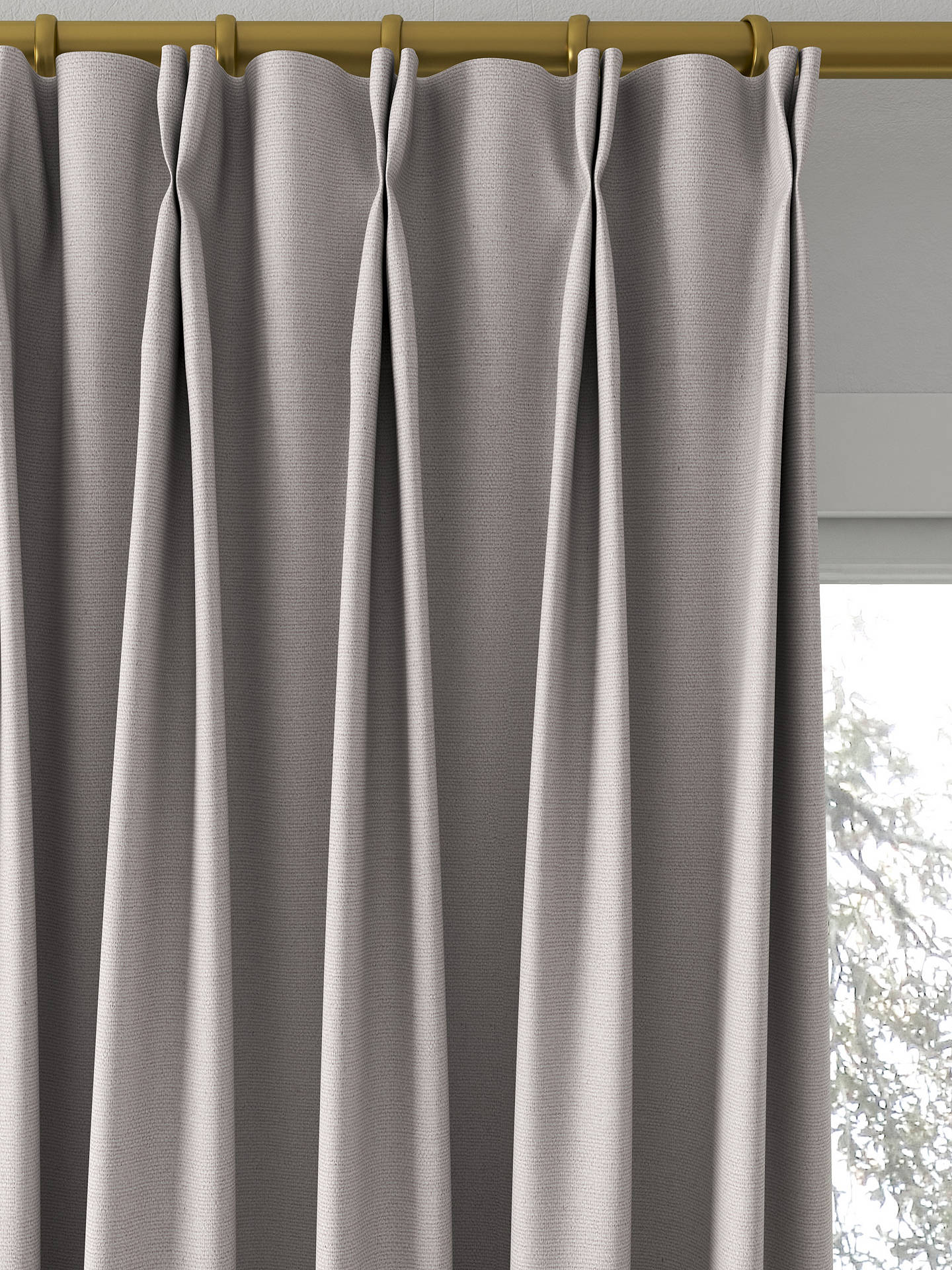 Designers Guild Madrid Made to Measure Curtains, Ash