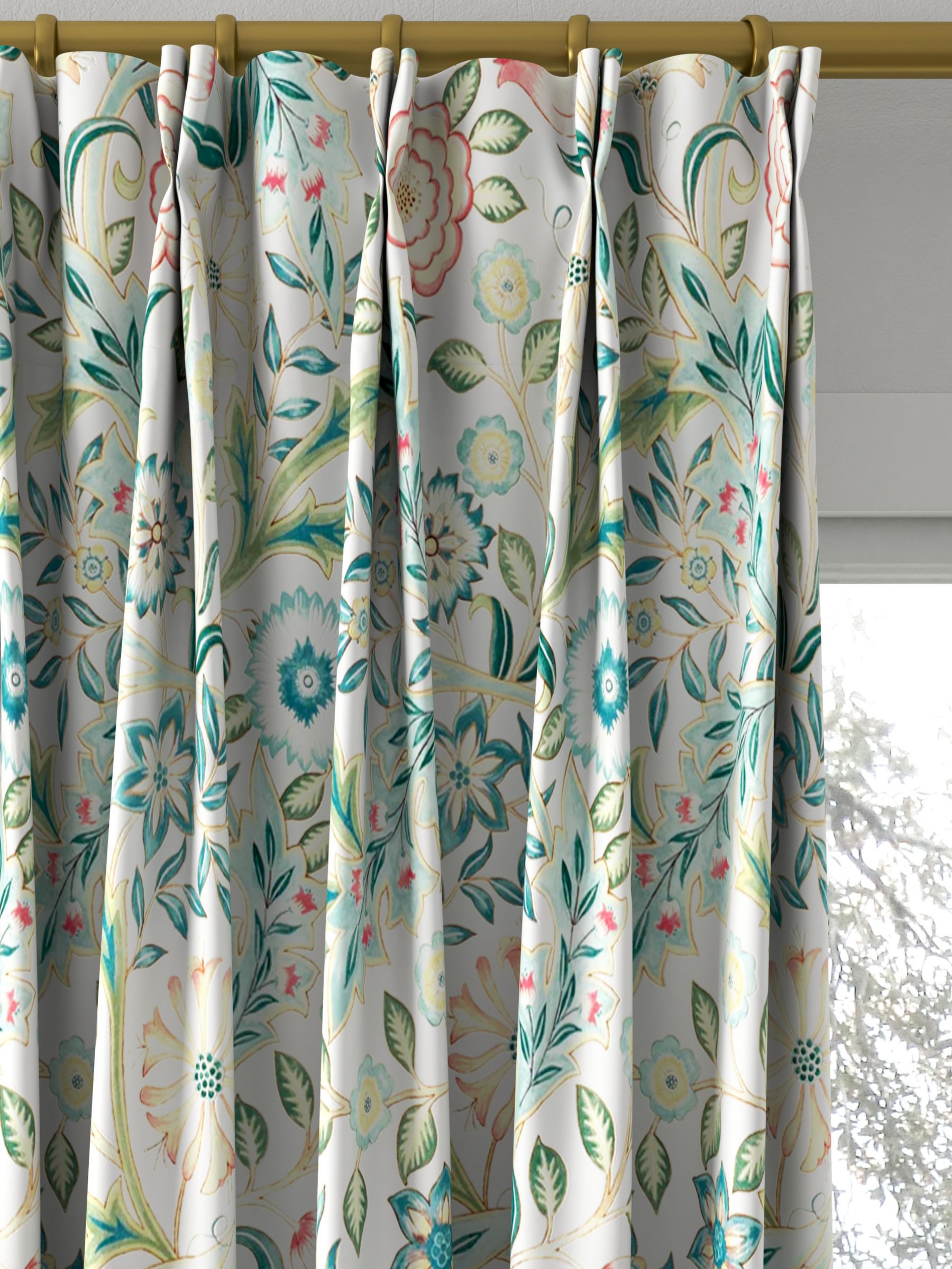 Morris & Co. Wilhelmina Made to Measure Curtains, Ivory