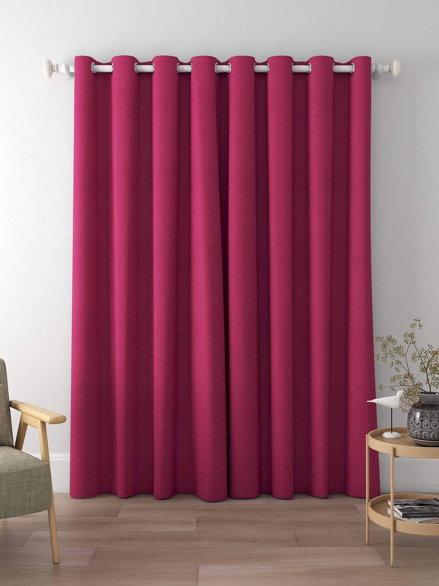 Designers Guild Mirissa Made to Measure Curtains, Fuchsia