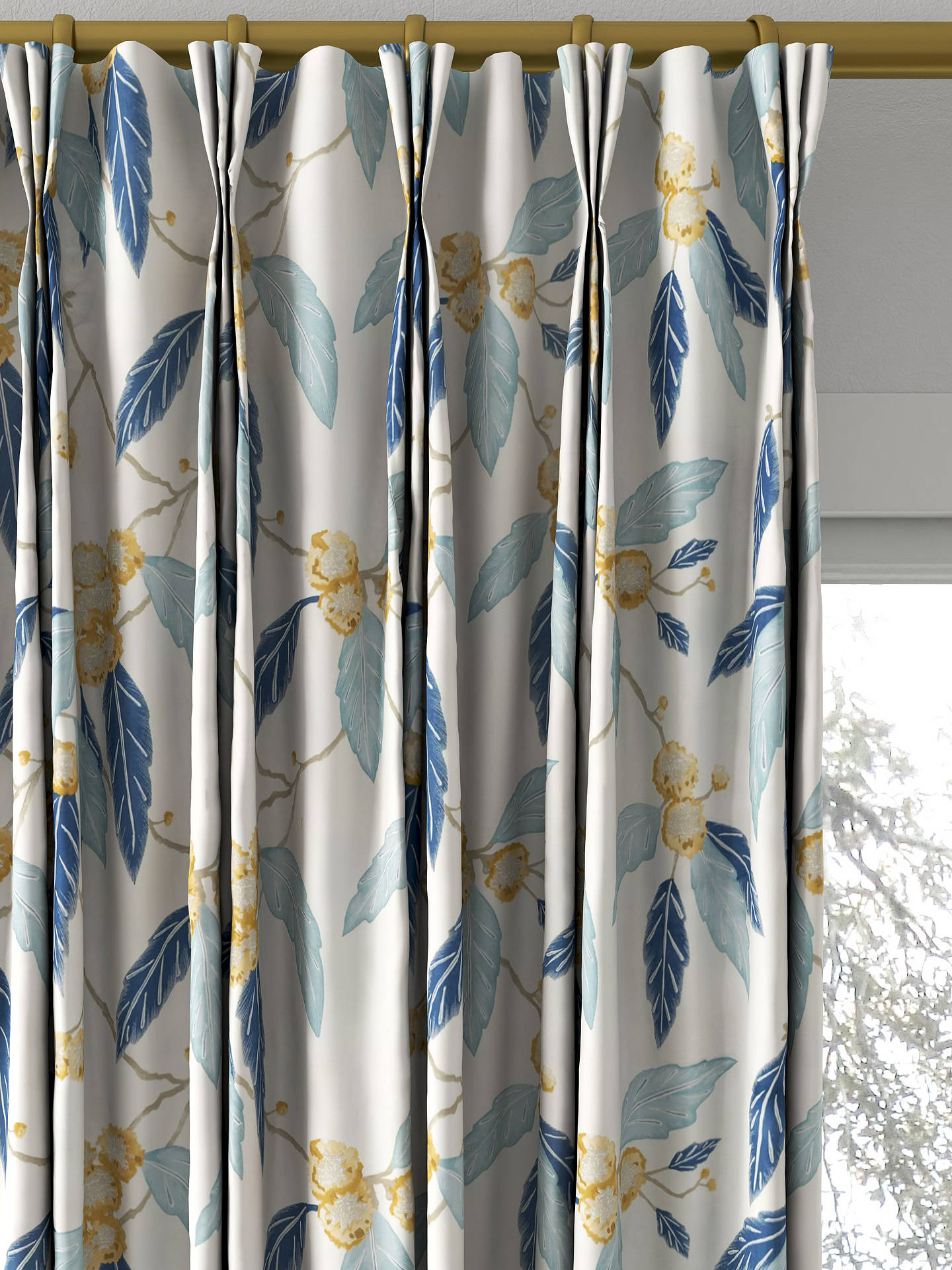 Harlequin Coppice Made to Measure Curtains, Saffron/Cobalt