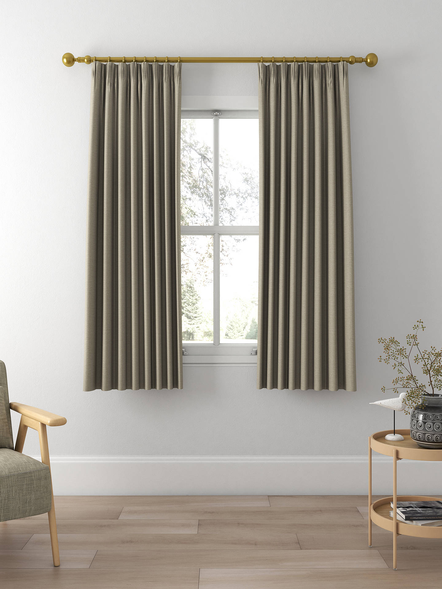 Designers Guild Mirissa Made to Measure Curtains, Putty