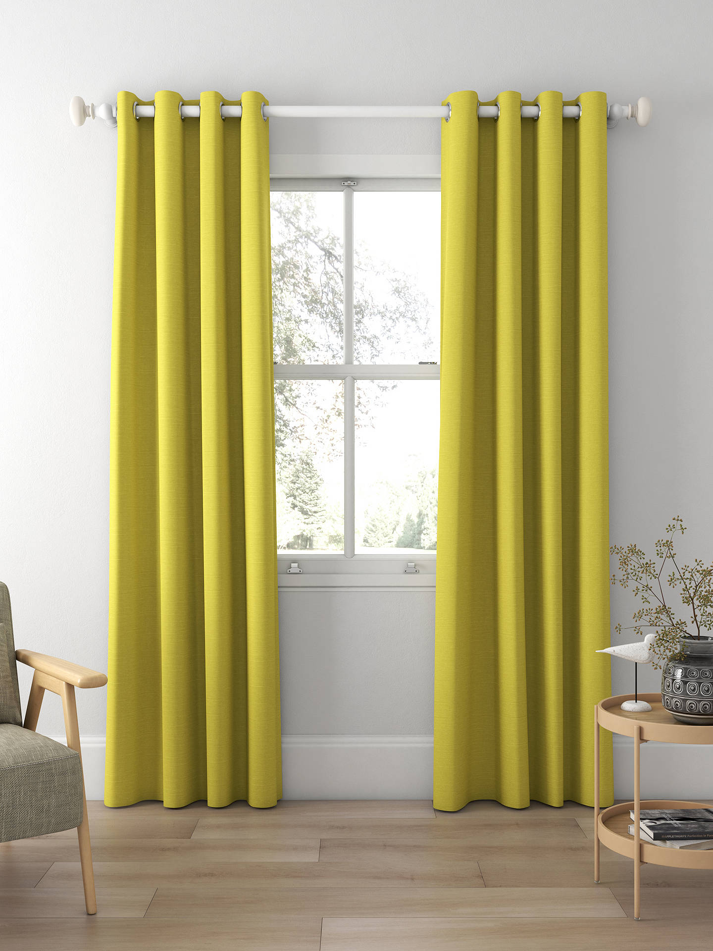 Designers Guild Mirissa Made to Measure Curtains, Lemongrass