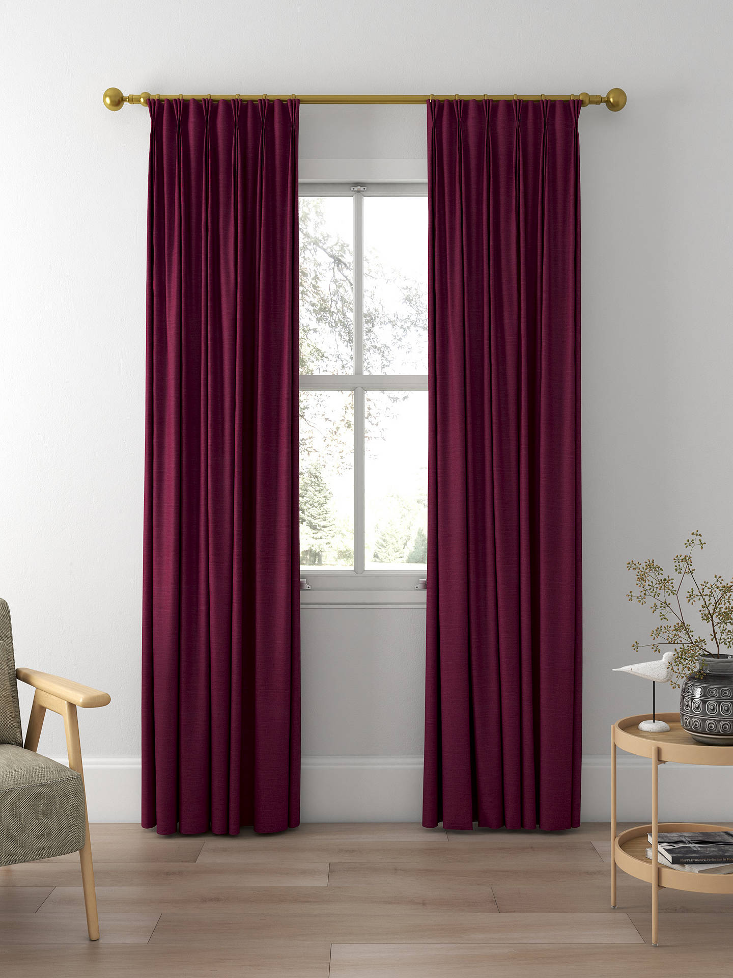 Designers Guild Mirissa Made to Measure Curtains, Cassis
