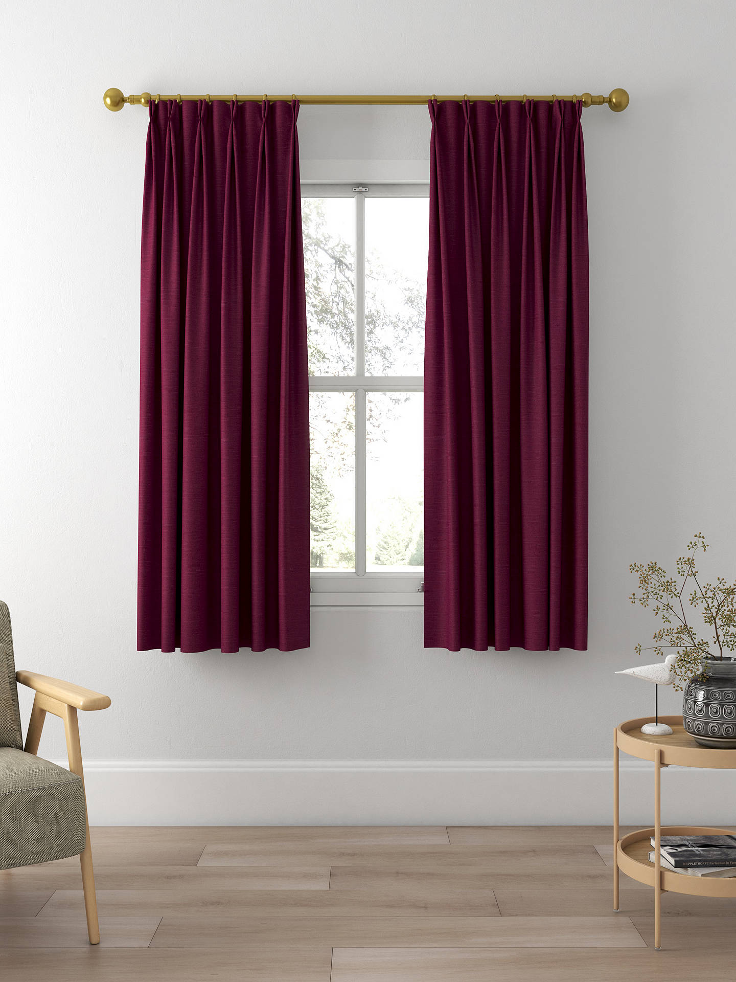 Designers Guild Mirissa Made to Measure Curtains, Cassis
