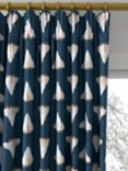 Harlequin Space Shuttle Made to Measure Curtains or Roman Blind, Apricot/Navy