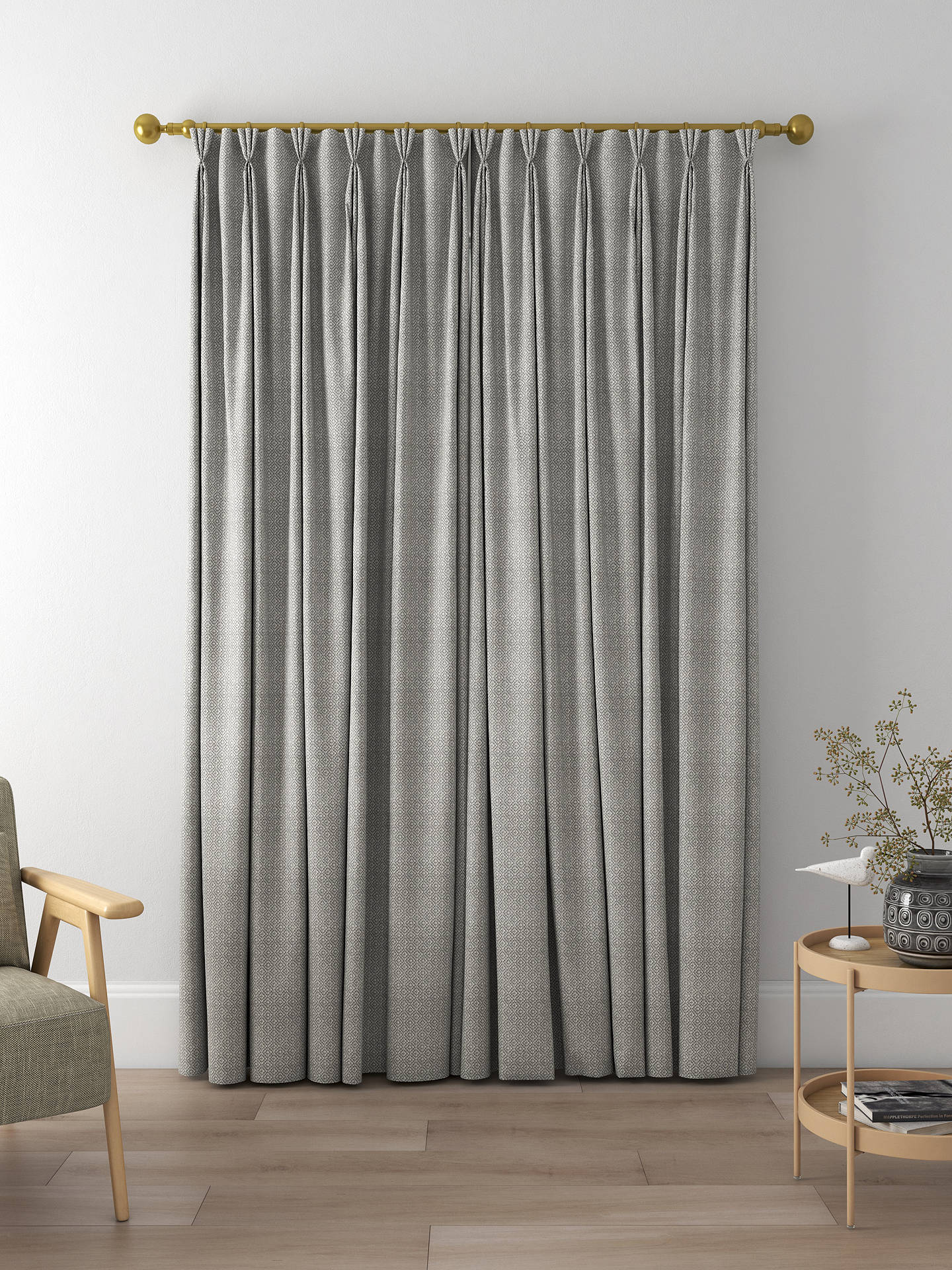 Sanderson Linden Made to Measure Curtains, Dove