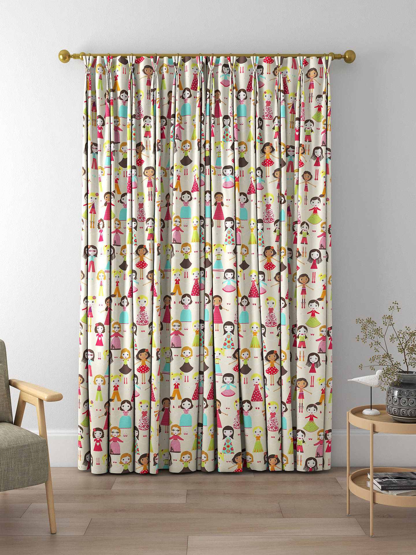 Harlequin Best of Friends Made to Measure Curtains, Neutral/Multi