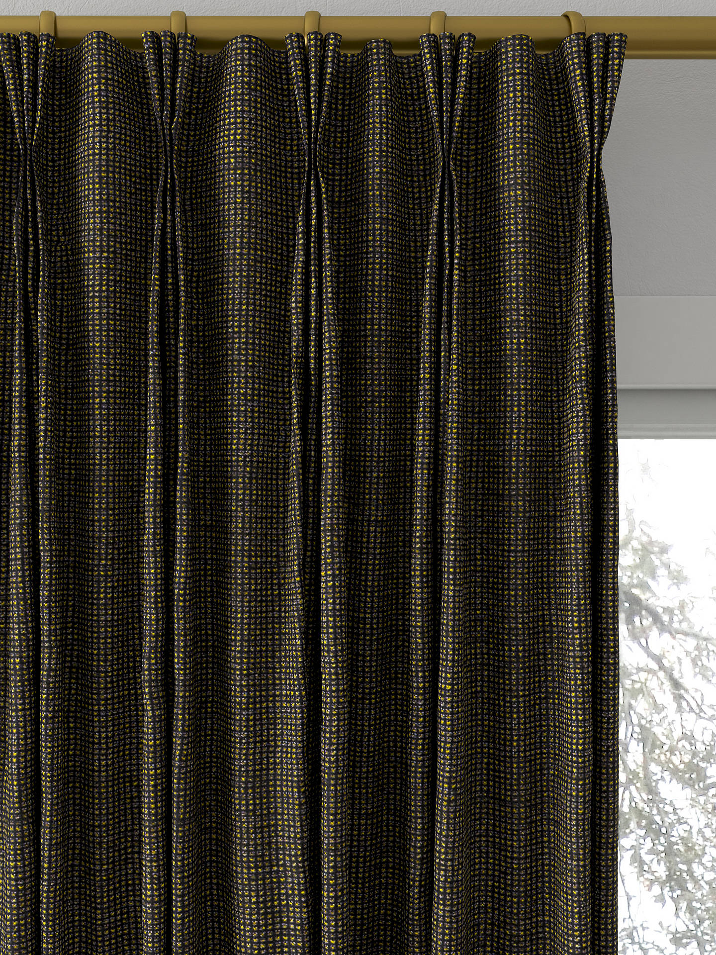 Designers Guild Porto Made to Measure Curtains, Ebony