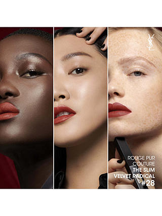 Yves Saint Laurent Rouge Pur Couture The Slim Velvet Radical Lipstick, 28 Fatal Carmin 5