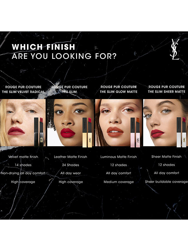 Yves Saint Laurent Rouge Pur Couture The Slim Velvet Radical Lipstick, 28 Fatal Carmin 7