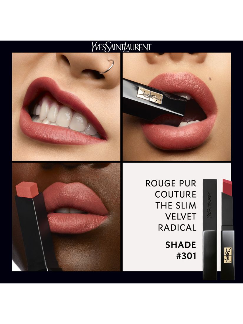 Yves Saint Laurent Rouge Pur Couture The Slim Velvet Radical Lipstick, 301 Radical Brown 3